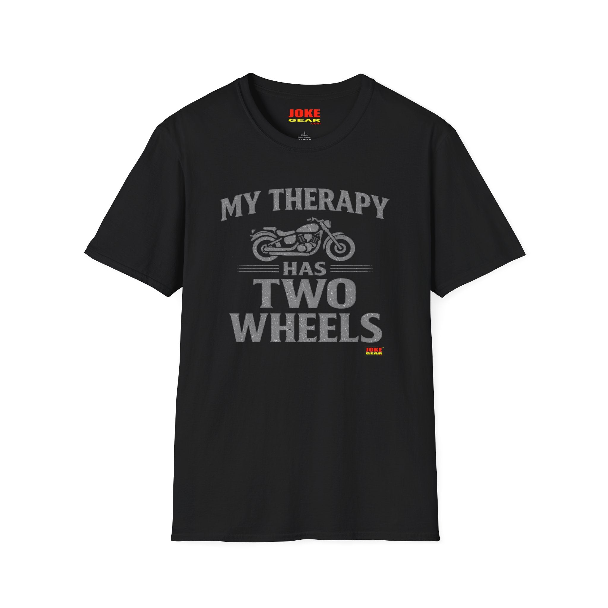 My Therapy Has Two Wheels Motorcycle T-Shirt – Biker Vintage Ride Tee