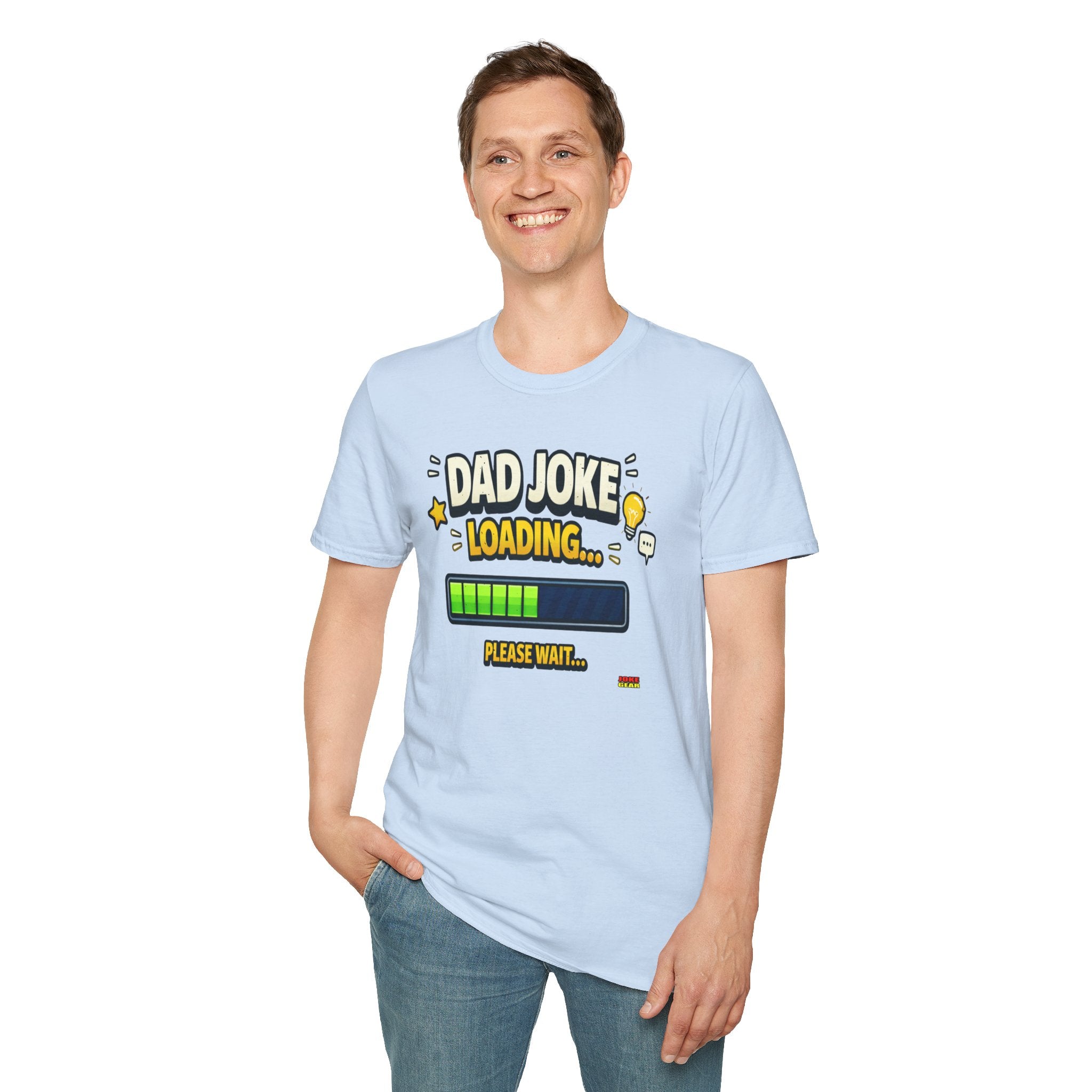 Dad Joke Loading T-Shirt — Funny Father’s Day Gift, "Please Wait" Progress Bar Tee