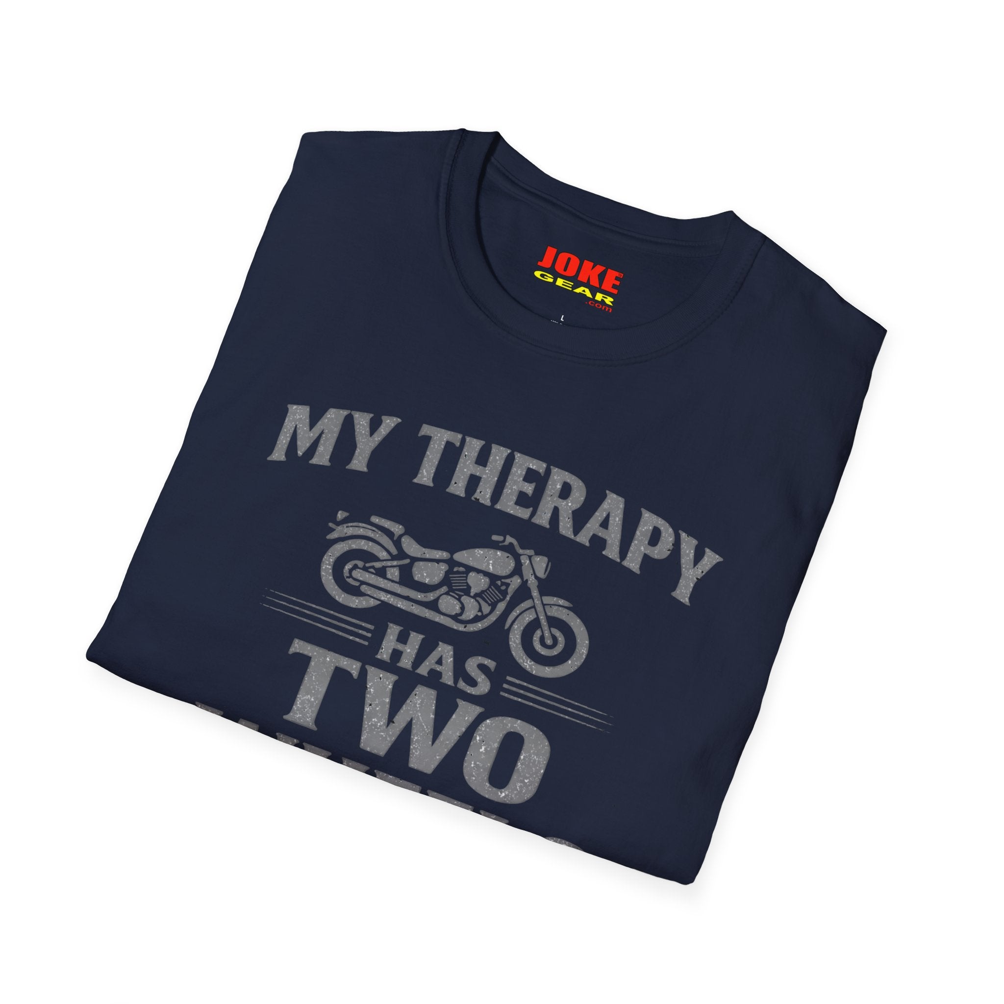 My Therapy Has Two Wheels Motorcycle T-Shirt – Biker Vintage Ride Tee