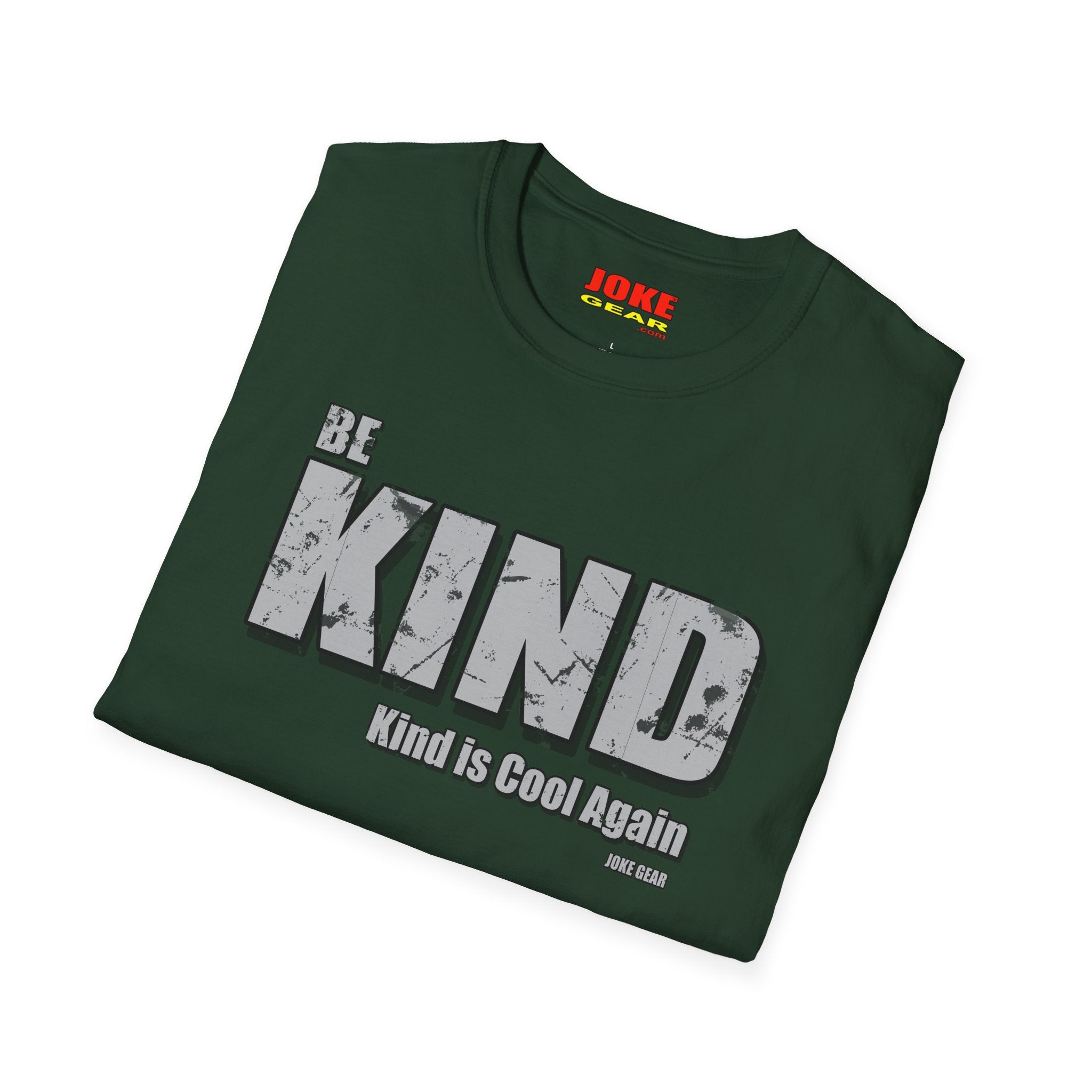 BE KIND T-Shirt — (BE KIND: Kind is Cool Again) Vintage Block Letter Tee