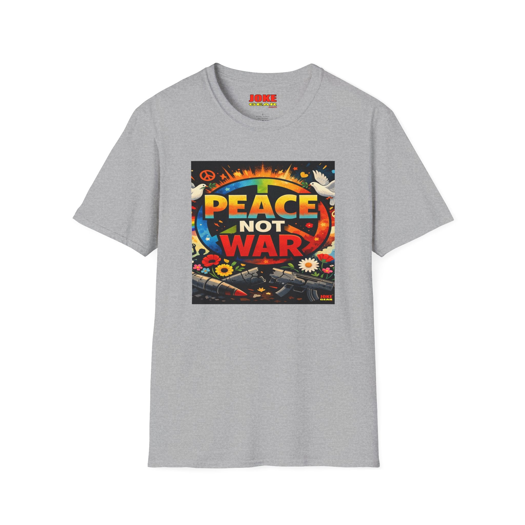 Peace NOT War T-Shirt — Retro Hippie Peace Sign Tee