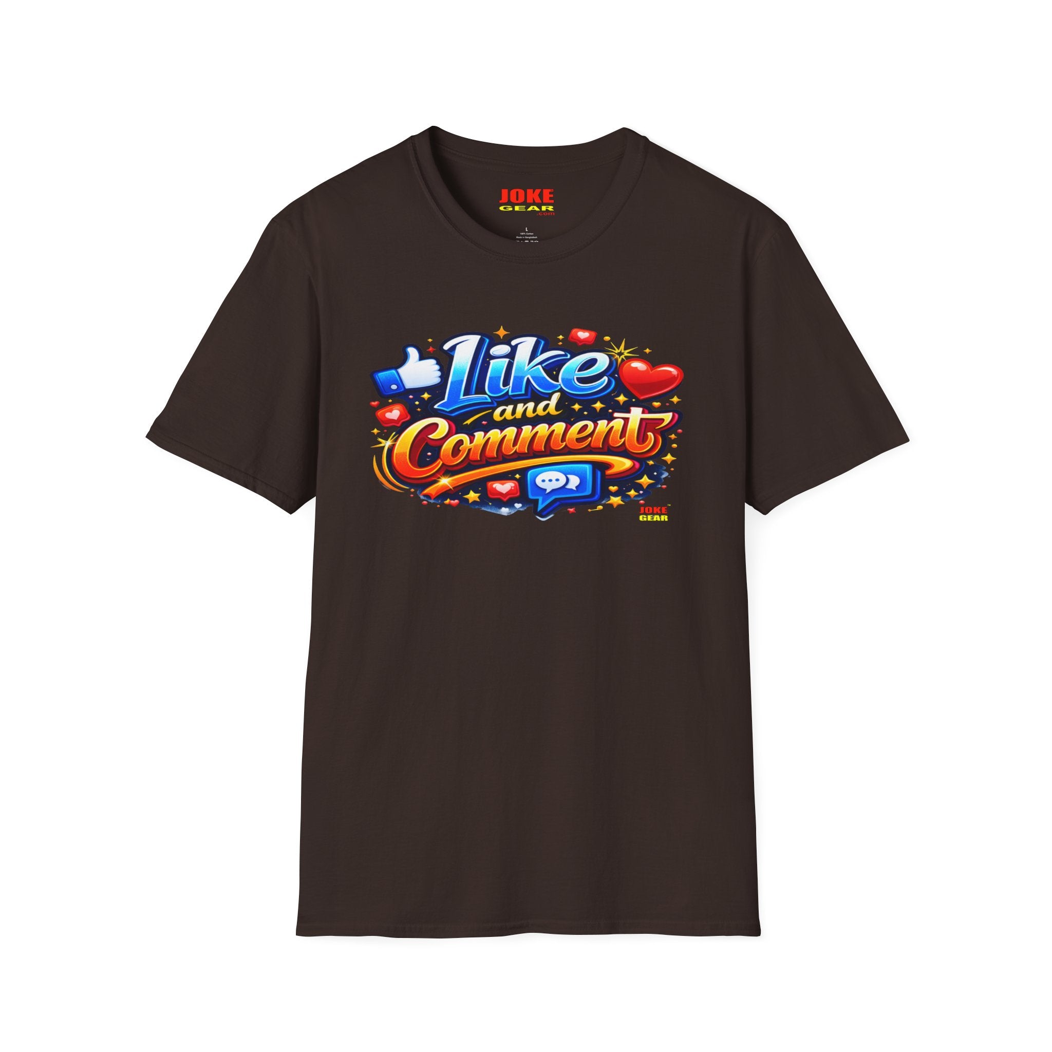 LIKE and COMMENT T-Shirt — Social Media Graphic Tee