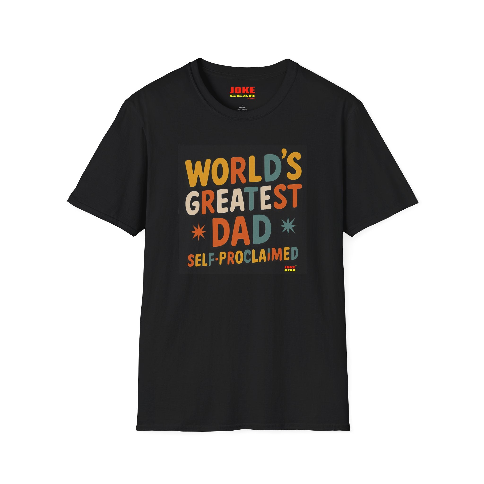 Dad T-Shirt — "World's Greatest Dad: Self-Proclaimed" Retro Father's Day Tee