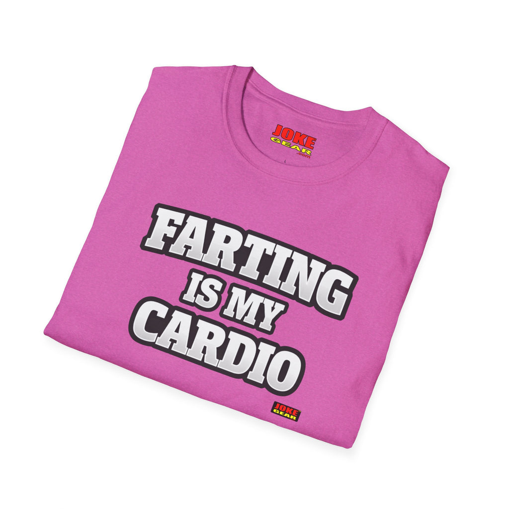 Funny Graphic T-Shirt — “FARTING IS MY CARDIO” Retro Bold Text Tee