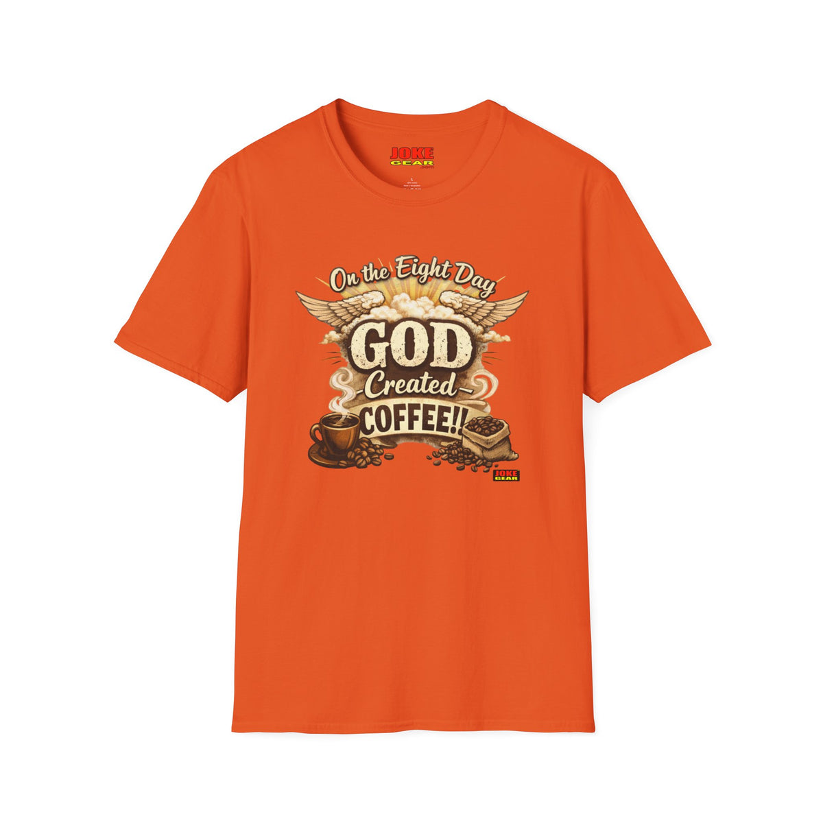 God Created Coffee T-Shirt — Vintage Coffee Lover Tee